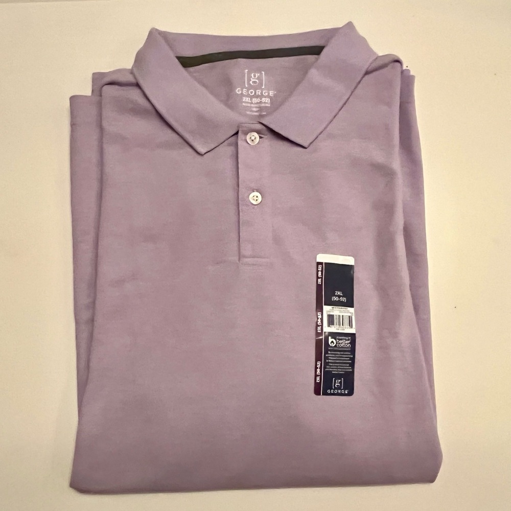 George Men's Lavender Polo Shirt